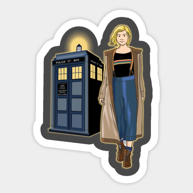 THE DOCTOR IS IN ! (SMOOTH VERSION) Sticker by KARMADESIGNER T-SHIRT SHOP